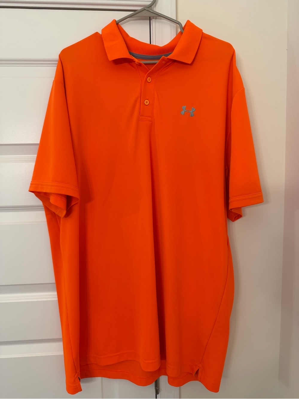 Under Armour Bright Orange Men's Golf Polo